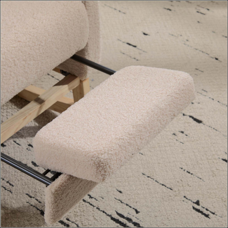 Chaise berçante Modern, Beige