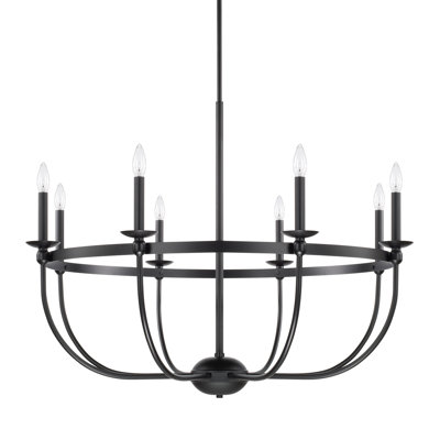Lustre 8 lumières façon bougie Rylann
