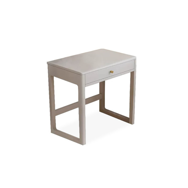 Rectangular Solid Wood desks, 29.53" H x 27.56" W x 19.69" D, White