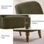 Upholstered Armchair with Footstool-885049400