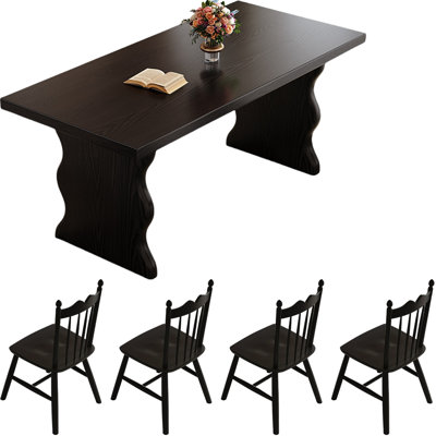 Ensemble de salle à manger Black Wood