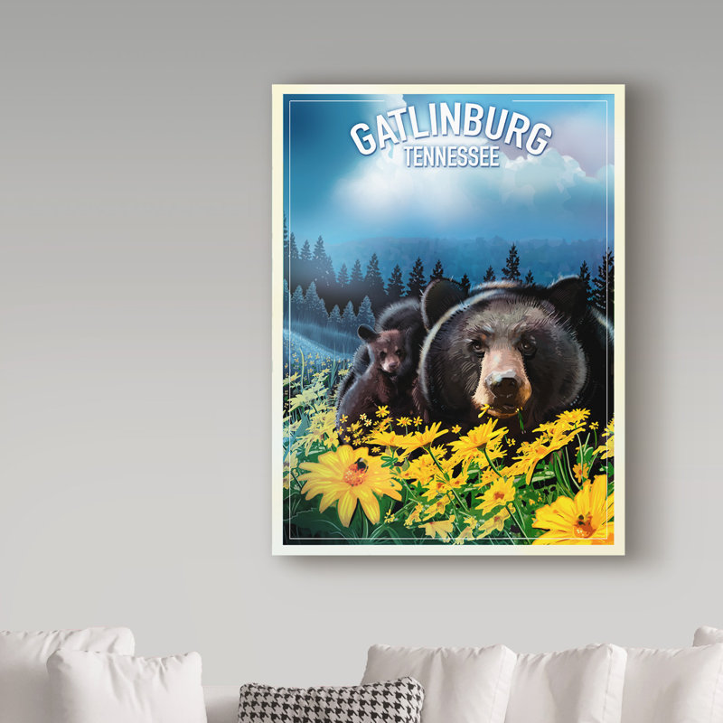 «Gatlinburg Tennessee» par Croswell, impression sur toile tendue, H 32 po x l 24 po