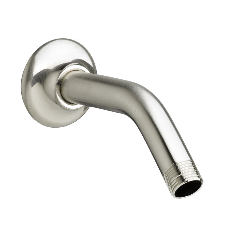 American Standard Wall Mount Standard Shower Head Arm and Flange, Satin Nickel