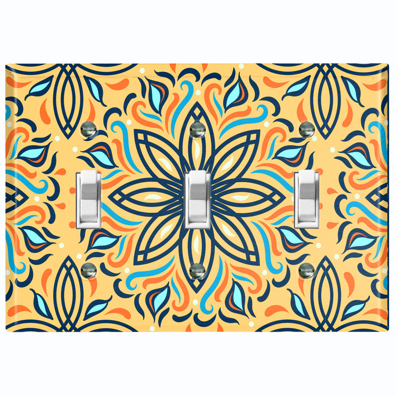 Patterned Toggle Light Switch Standard Wall Plate