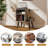 Record Storage Cabinet with Audio Shelf and Built-In Power Outlet for Bedroom, Living Room, Small Spaces-1401808965