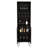 H Bar Cabinet Silhill, Living Room, Black