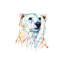 Portrait d'un ours polaire par Lisa Whitehouse - impression d'art graphique-52544621-52544622-52544625