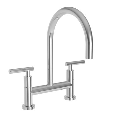 East Linear Kitchen Bridge Faucet