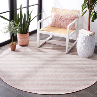 Adelin 231 Area Indoor/Outdoor Area Rug In Pink Ivory / Multi