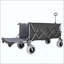Chariots de plage utilitaires robustes avec hayon ouvert et roues tout-terrain, capacité de 500 lb, cadre ultra-stable breveté, aucun assemblage requis