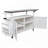 Foldable Outdoor Kitchen Island Patio Mobile Kitchen Cart Portable Outdoor Cooking Island with Lockable Wheels-128765676