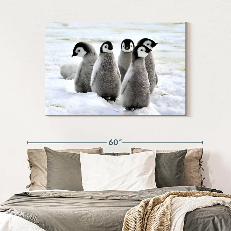 Brampt Charming Penguin Chicks, 32" H x 48" W