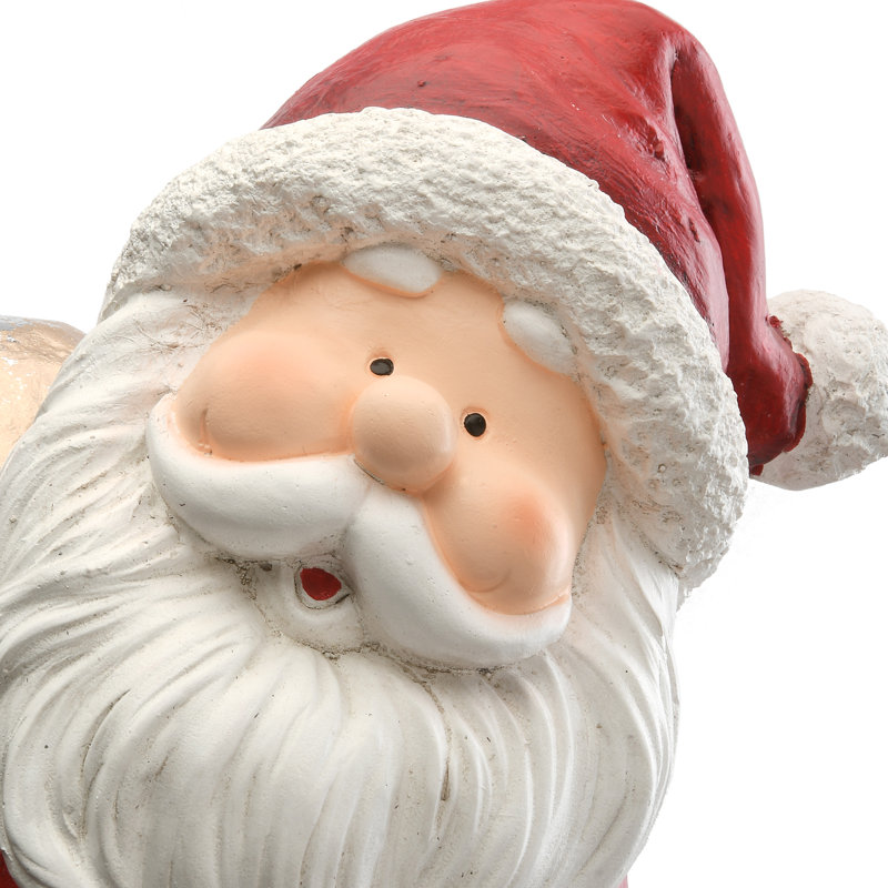 Père Noël 14 "grimpant dans la cheminée Figuerine