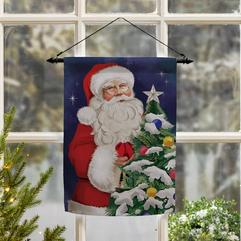Drapeau de jardin traditionnel en suède de Santa