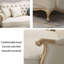 Fauteuil moderne en bois massif de style européen simple et capitonné de 39,3 po de largeur