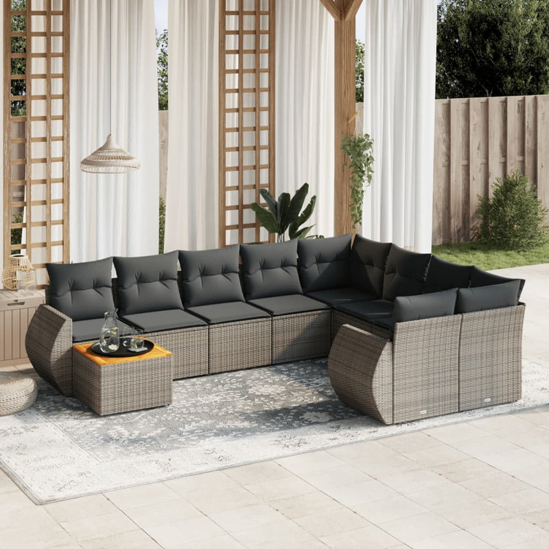 Ensemble de canapé de jardin Vidaxl