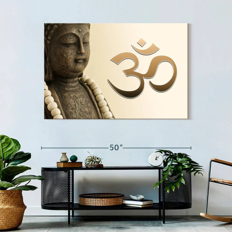 Adella Buddha Om Sign, 32" H x 48" W