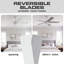 Ventilateur de plafond blanc 52 po avec pales réversibles blanc et gris Mule Belmont-132973295-132973293