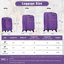 Ensemble de valise extensible avec sac de voyage 3 pièces Softside