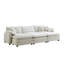 Canapé modulaire surdimensionné Boneless, avec 3 repose-pieds pouvant servir de canapé-lit, canapé 3 places avec 3 repose-pieds-1194474575