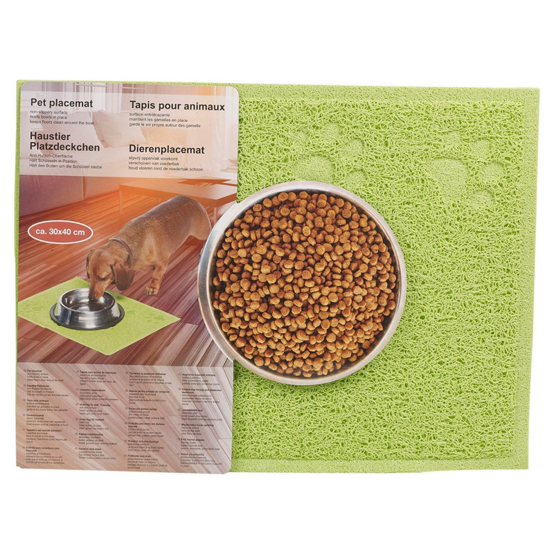 Solid Colour Rectangle Placemat, Lime Green