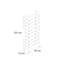 Floor Wine Bottle Rack in Chrome