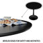 31.5" Round Dining Table, Tulip Table Kitchen Dining Table 2-4 People With MDF Table Top & Pedestal Base, Mid-Century End Table Leisure Coffee Table, End Table-1674039850-1674039826