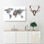 Rusted World Map In Abstract - Wrapped Canvas-55338652