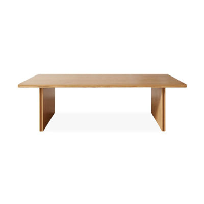 Bureau rectangulaire moderne et simple en bois massif