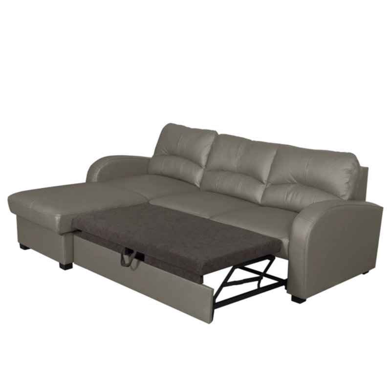 Fridulf Corner Sofa Bed, Gray, Left Hand Facing
