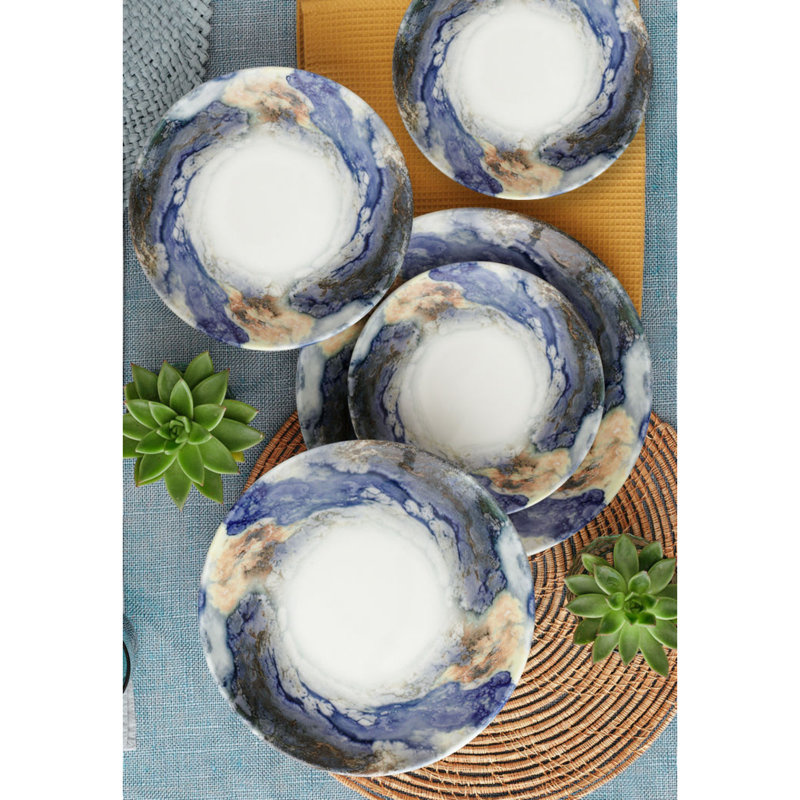 Porcelain China Dinnerware Set 18 Piece - Service for 6
