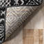 Tapis noir à motif géométrique Kahseem-822685915