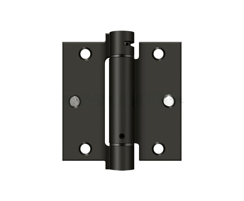 Charnière à ressort Deltana DSH35U10B 3 1/2 po x 3 1/2 po; Finition bronze huilé, Bronze huilé