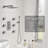 Revitalize 12 Inch Luxury Thermostatic Complete Shower System with Rough-in Valve-62520468