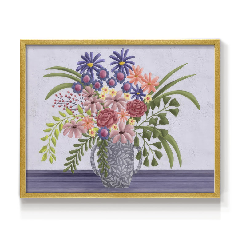 «Snappy Bouquet I», reproduction encadrée, H 8 po x l 10 po