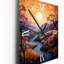 Horloge murale moderne Canyon Landscape Pointillism II-99631105