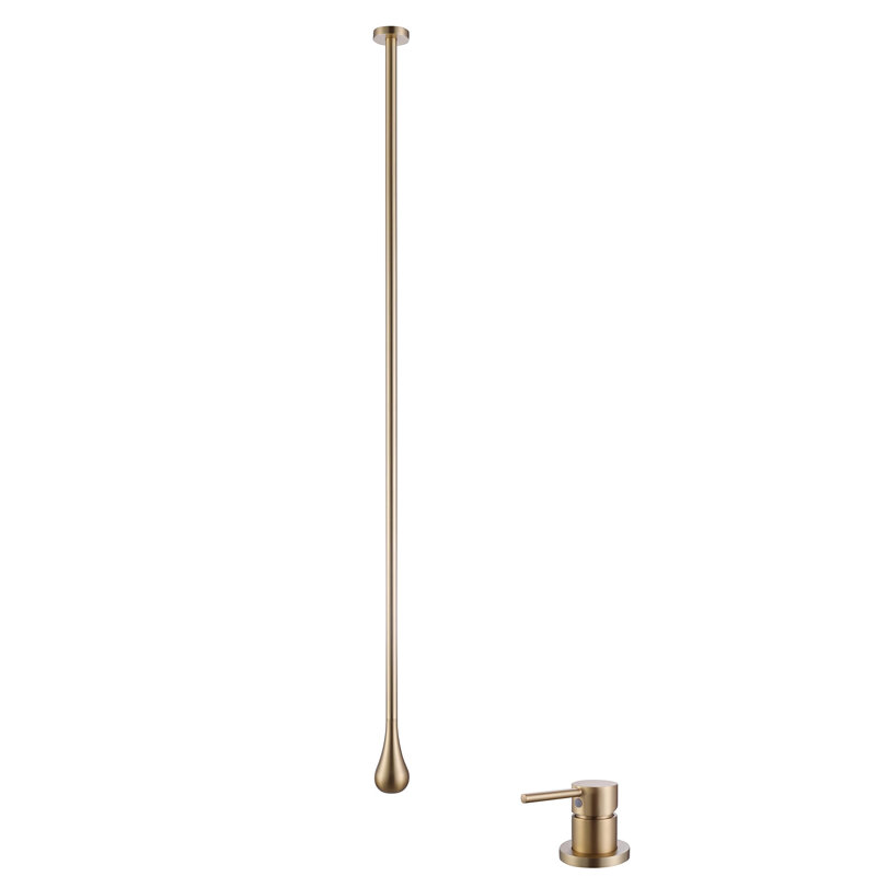 Single-Hole Single-handle Bathroom Faucet, Brushed Gold