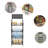 Maurisha 19.68'' W Metal Storage Rack with Wheels-301608592
