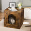Rustic Industrial Cat Litter Box Enclosure