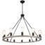 Lustre en roue de chariot à 12 lumières Hatsumi-42087847-42087848