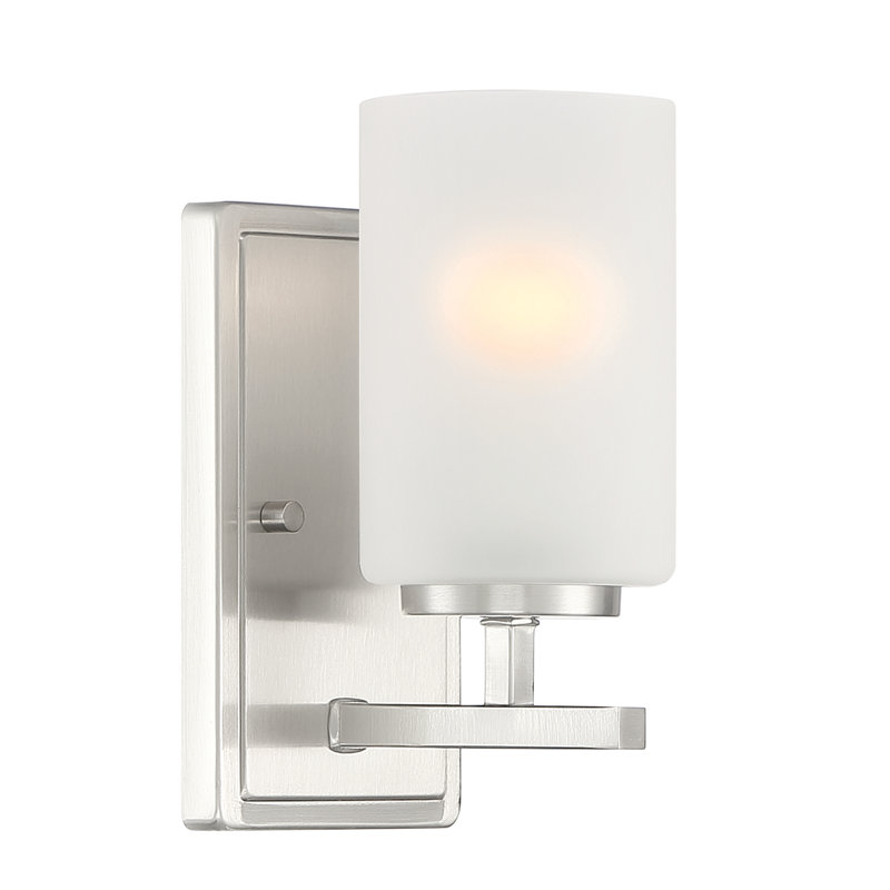 Arreana Steel Armed Sconce, Brushed Nickel