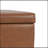 STORAGE PU OTTOMAN Orange Brown