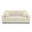 Canapé-lit à accoudoirs larges en cuir véritable à grain large de 85 po avec matelas en mousse à mémoire de forme Cappella-1071349464