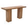 Firdows Modern Rustic 58" Solid Wood Double Pedestal Console Sofa Table With Butterfly Joint Inlay