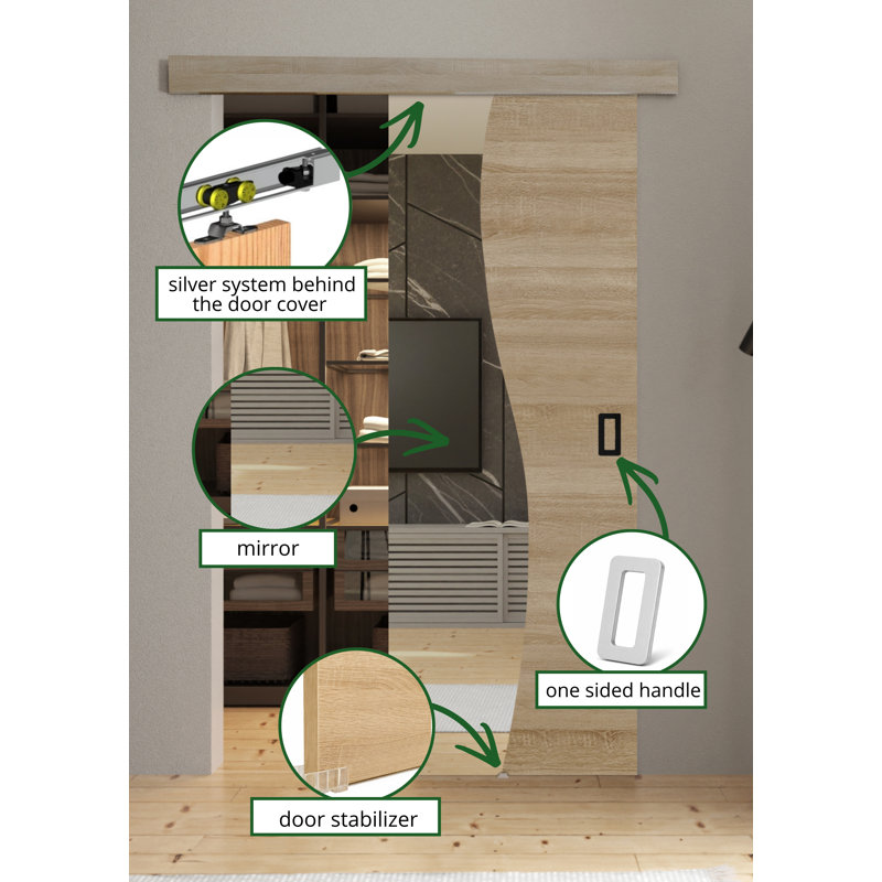 DOOR FALA 1, 62cm x 205cm, Sonoma Oak