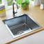 VidaXL Kitchen Sink Undermount Sink with Strainer Stainless Steel Sink Square-63662372