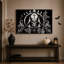 Art mural sur toile noir et blanc-1422313034