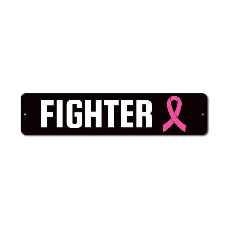 Plaque en aluminium Fighter, H 4 po x l 18 po x P 0,04 po