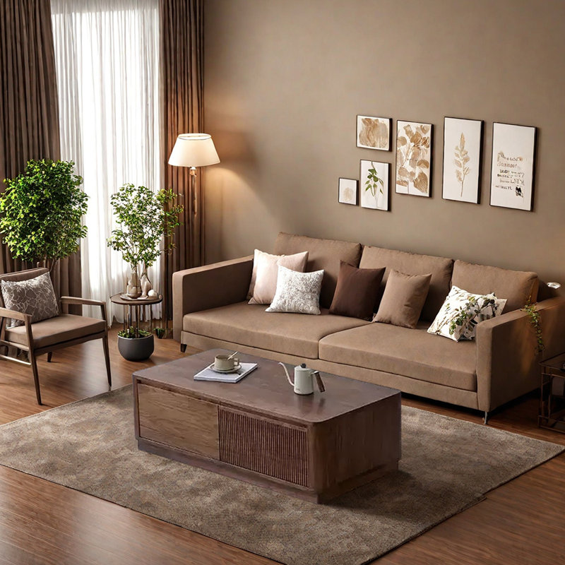 Table basse North American, H 15,74 po x L 51,18 po x l 27,55 po