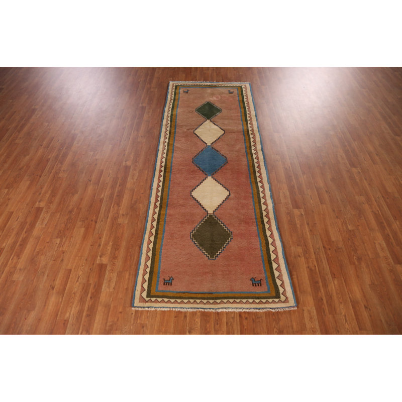 Tapis de style géométrique en laine Gabbeh
